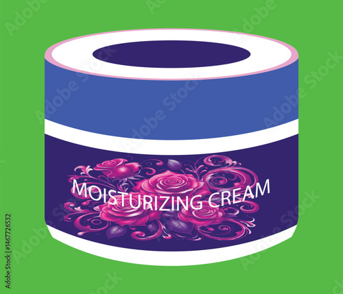 Cosmetic Cream Plastic Jar for Industrial Use Only