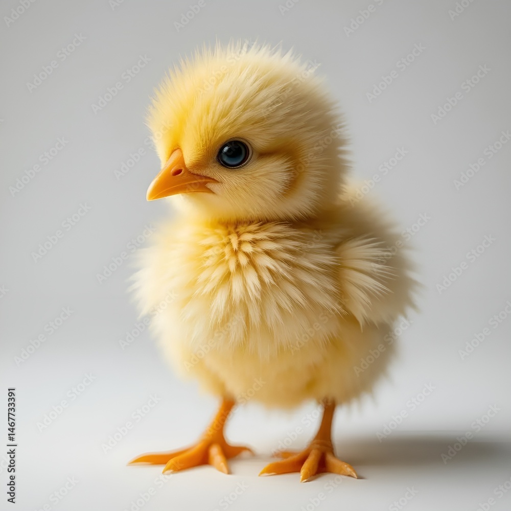 Fototapeta premium baby chicken isolated on white