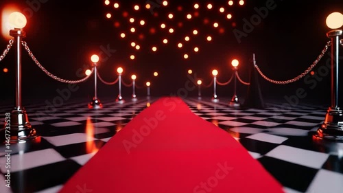 Red Carpet Entrance: A Glamorous Night