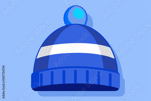blue and white plastic caps
