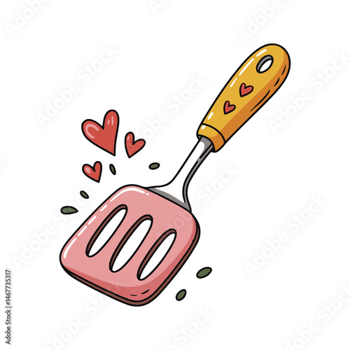  A Kitchen Utensil with Hearts