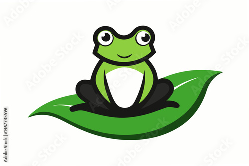 frog sitting on a leaf