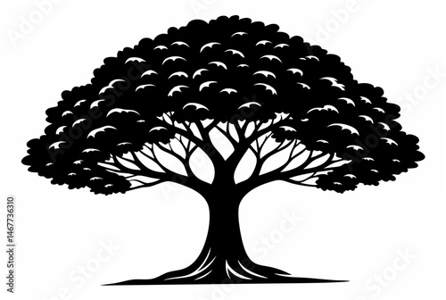 tree silhouette vector