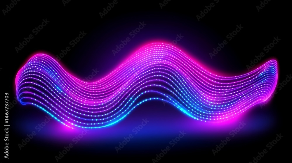 Abstract neon wave design (3) Abstract neon wave design (3)