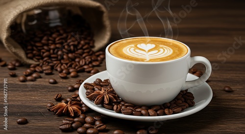 High-Resolution Capture of a Delicious Morning Coffee Cup