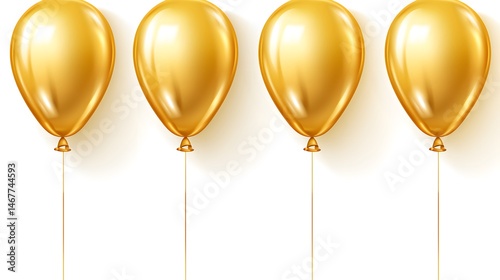 Golden Number Balloons 0 to 9 for Elegant Reception Decorations