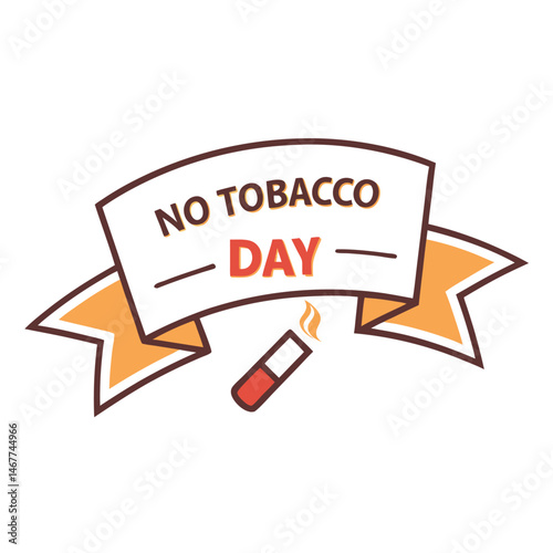 


   No tobacco day vector illustration.
