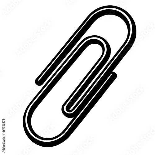 Paper Clip: Classic Office & Document Management Icon