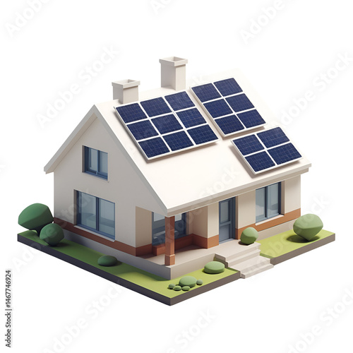 house with solar panels