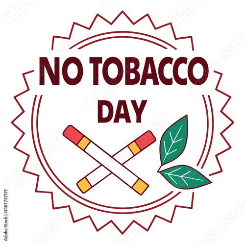 


   No tobacco day vector illustration.
