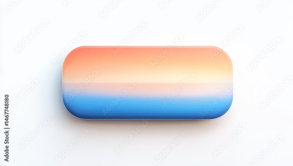 Oval case with sunset gradient Oval case with sunset gradient