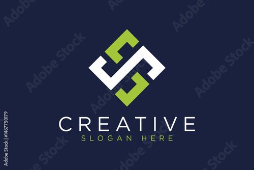simple letter ss logo icon vector design template concept