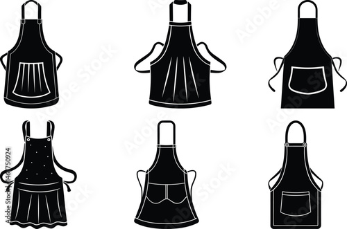 Artist Apron silhouette vector