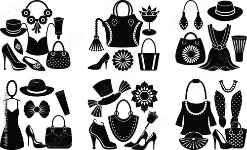 Artistic Accessories silhouette vector