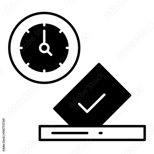 Early Voting dualtone icon