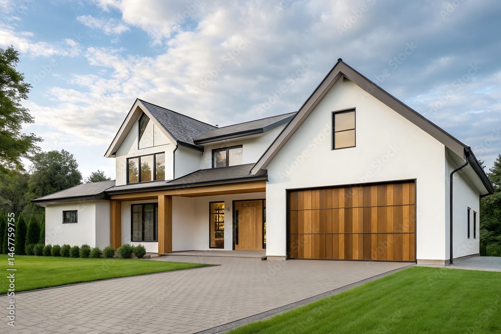 Modern White House Exterior Design Dream Home Inspiration Modern White House Exterior Design Dream Home Inspiration