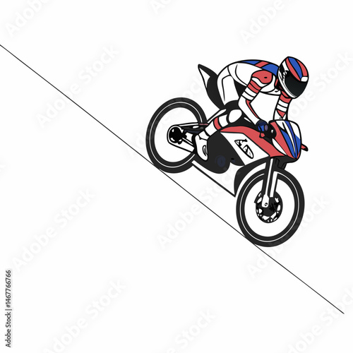 vector illustration of a motorcycle