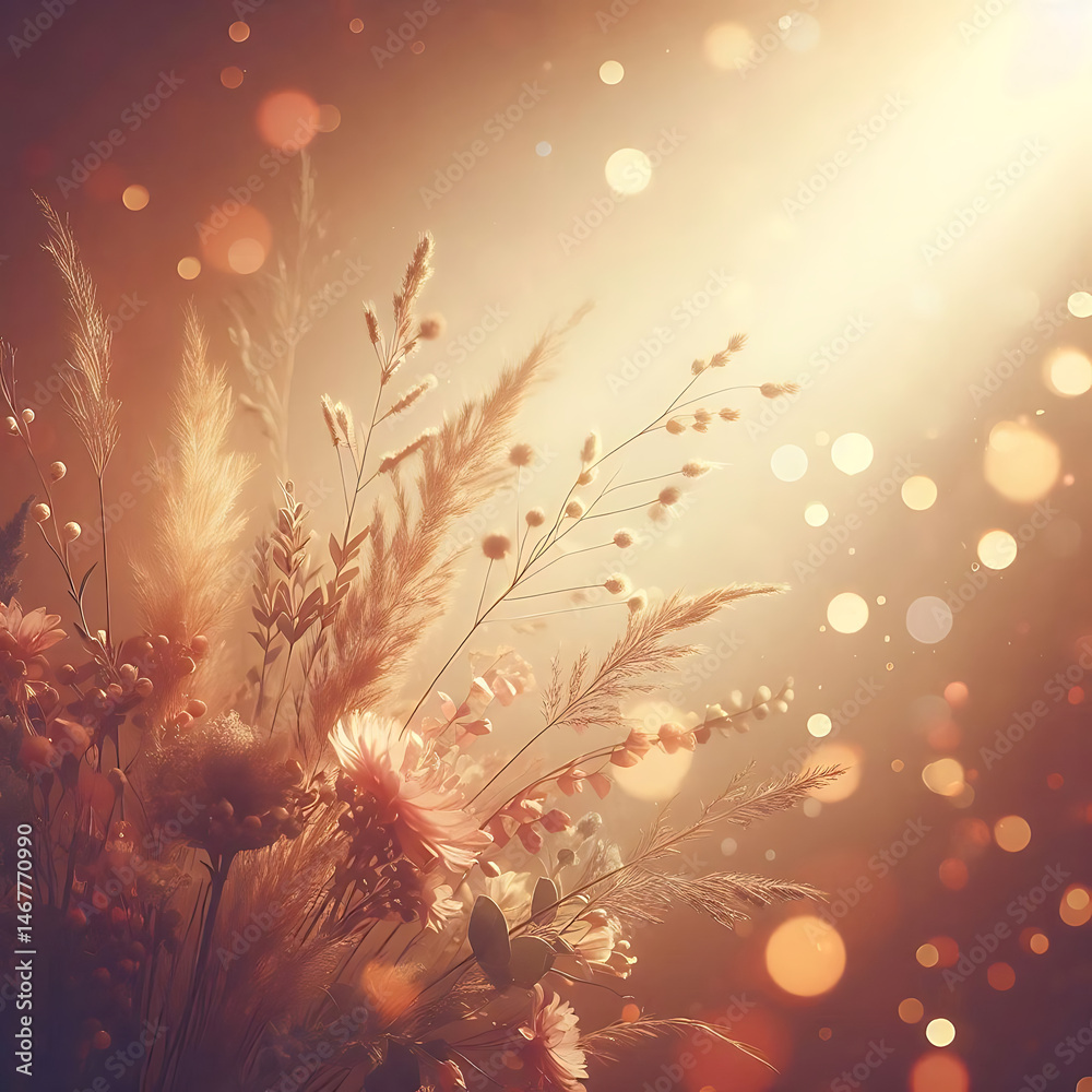 Obraz premium Warm Light Leak Glow