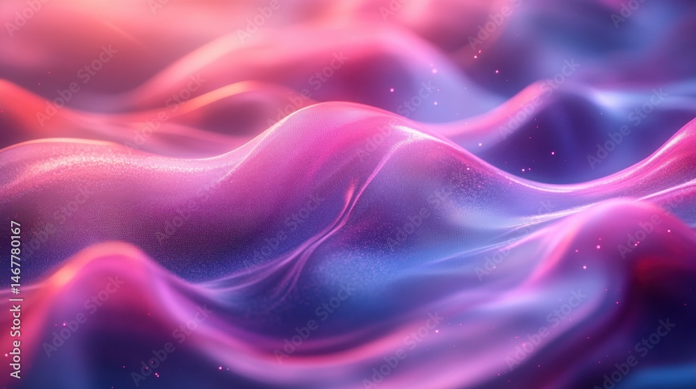 Obraz premium Subtle light on smooth flowing waves