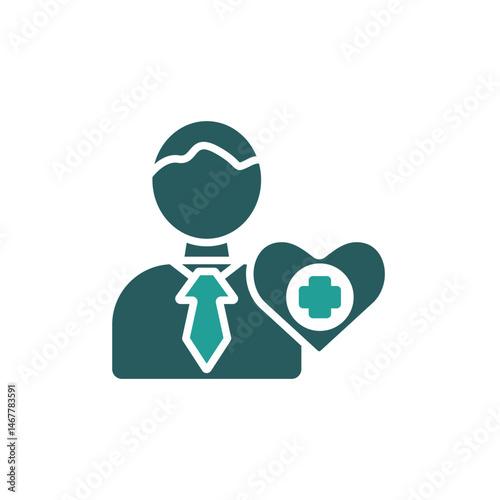 healthcare icon. vector.Editable stroke.linear style sign for use web design,logo.Symbol illustration.
