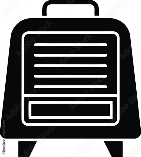 electric heater icon vector illustration