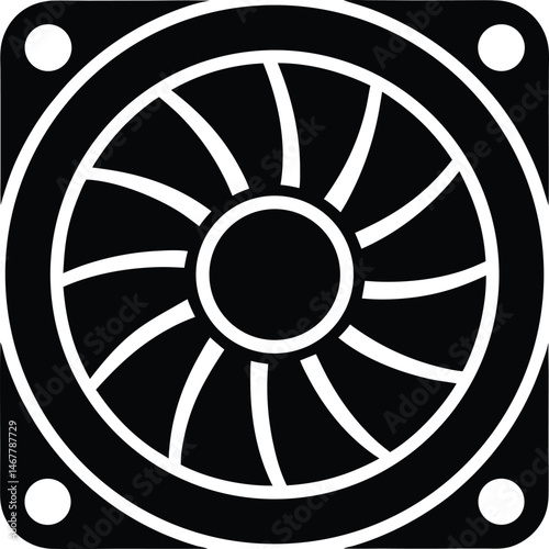 exhaust fan icon vector illustration
