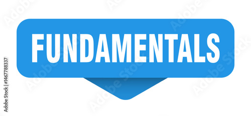 fundamentals sticker. fundamentals sign on transparent background