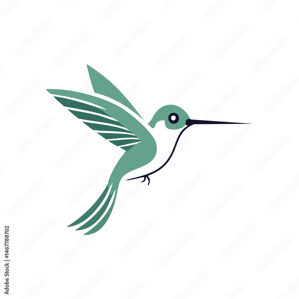 Obraz premium hummingbird and flower