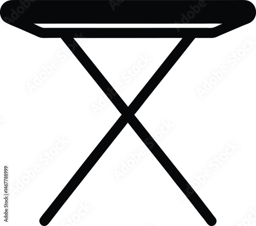 foldable ironing board icon vector illustration