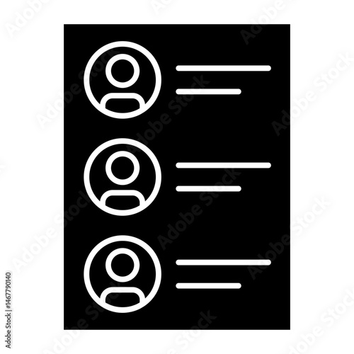 Voter List glyph icon