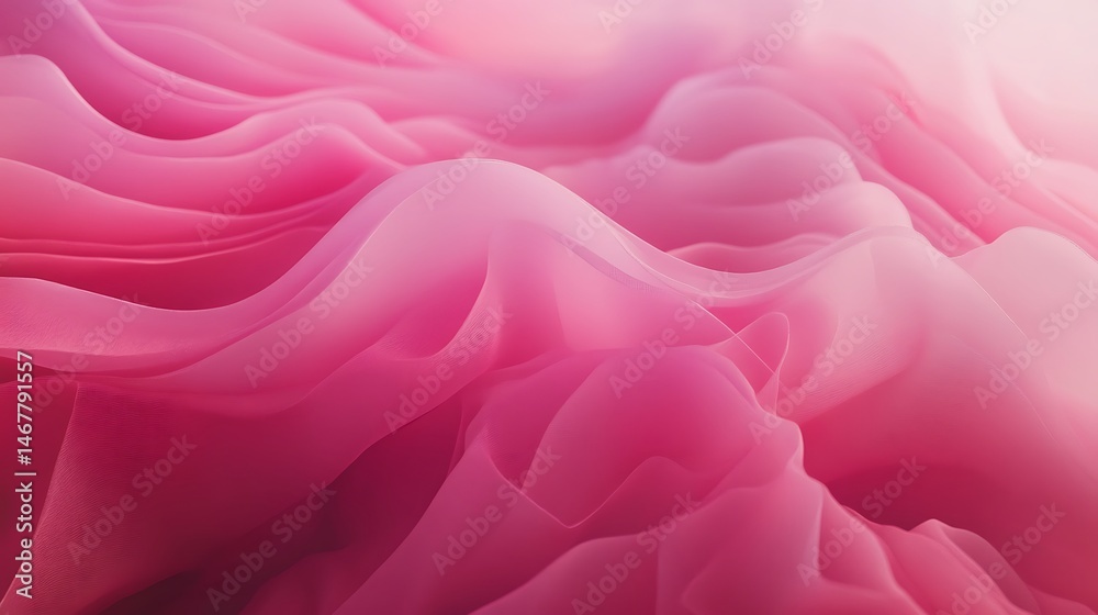 Fototapeta premium Abstract pink fabric folds