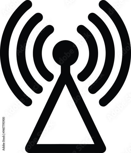 network signal bars icon vector illustration