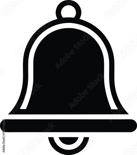 notification bell icon vector illustration