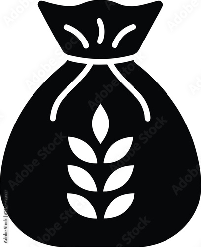 rice sack icon vector illustration
