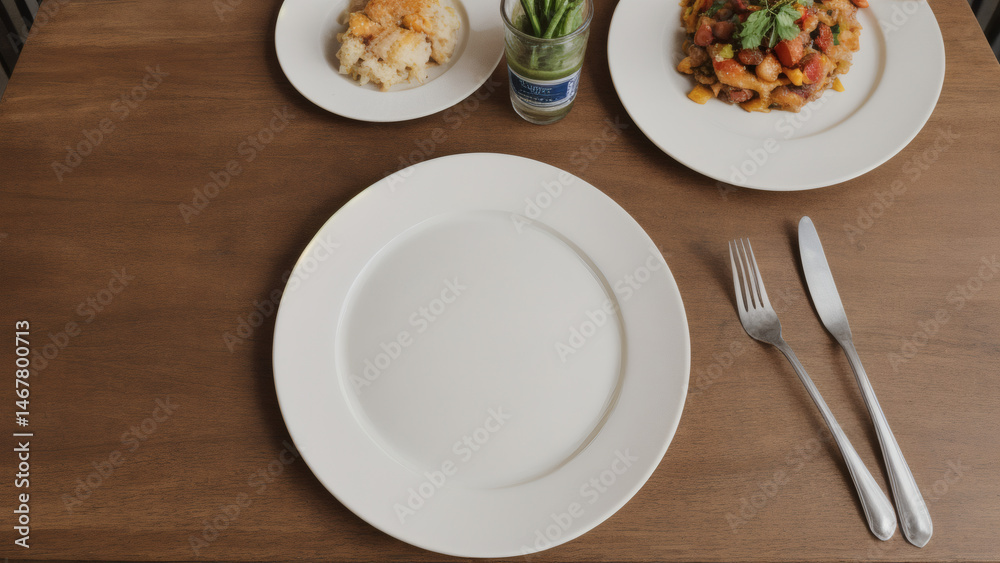 plate with salad