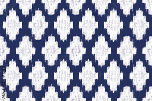 Beautiful ikat textile design in a striking diamond pattern. Add texture and flair to your table today!