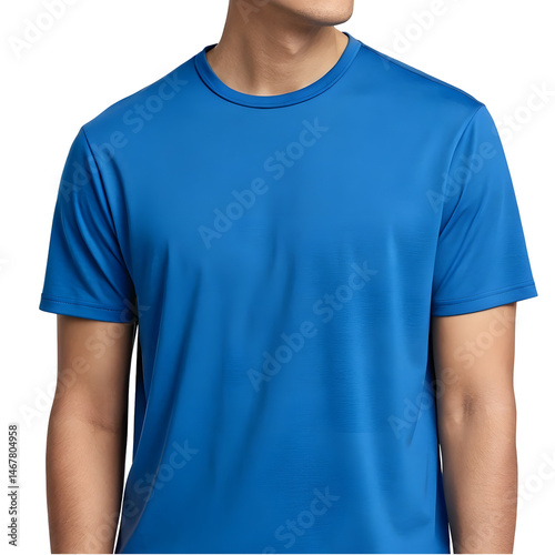 blue t shirt on a white background transparent background 