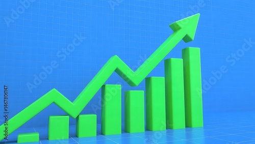business graph showing growth