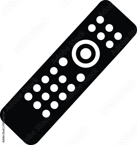 TV Remote Control Icon Vector Illustration