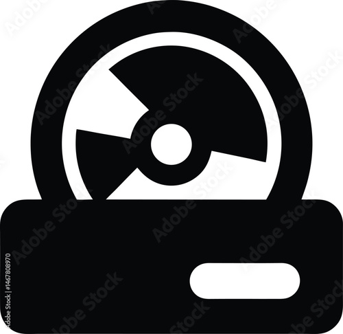 Virtual Drive Icon Vector Illustration