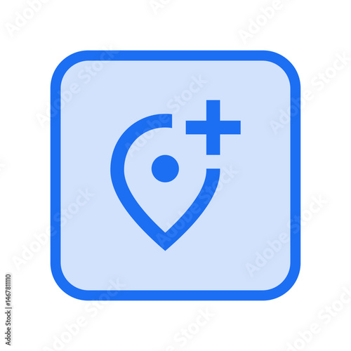 Add Location Alt Outlined Icon