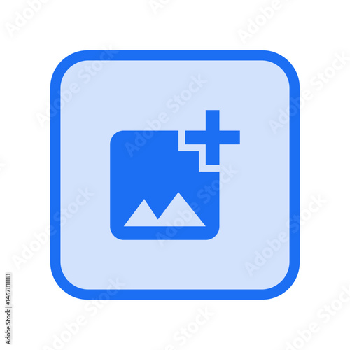 Add Photo Alternate Filled Icon