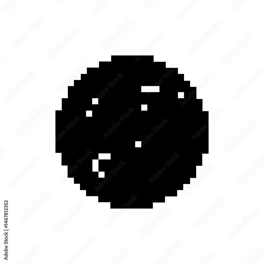 Fototapeta premium pixelate moon