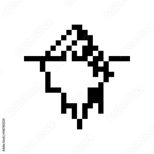 pixel iceberg
