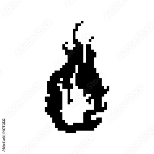 pixelate flame icon