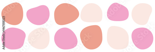 Blob shapes colorful collection vector design elements isolated. Abstract stains shape vector set