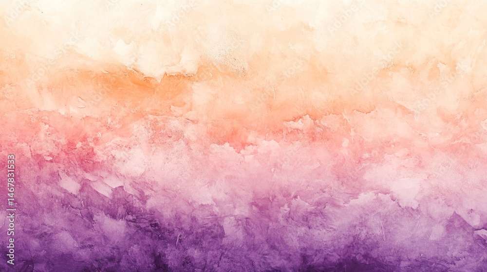 Obraz premium Subtle watercolor gradient from muted peach to deep plum artistic texture