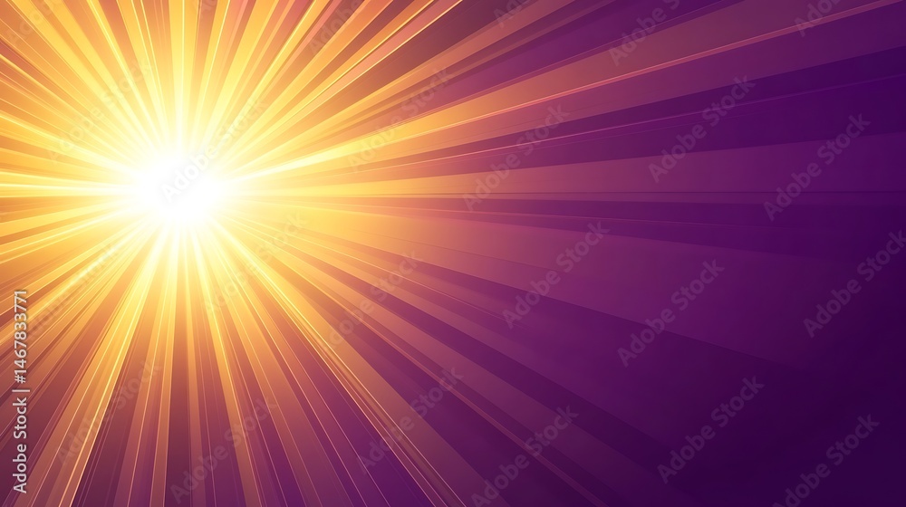 Obraz premium Radiant sunburst