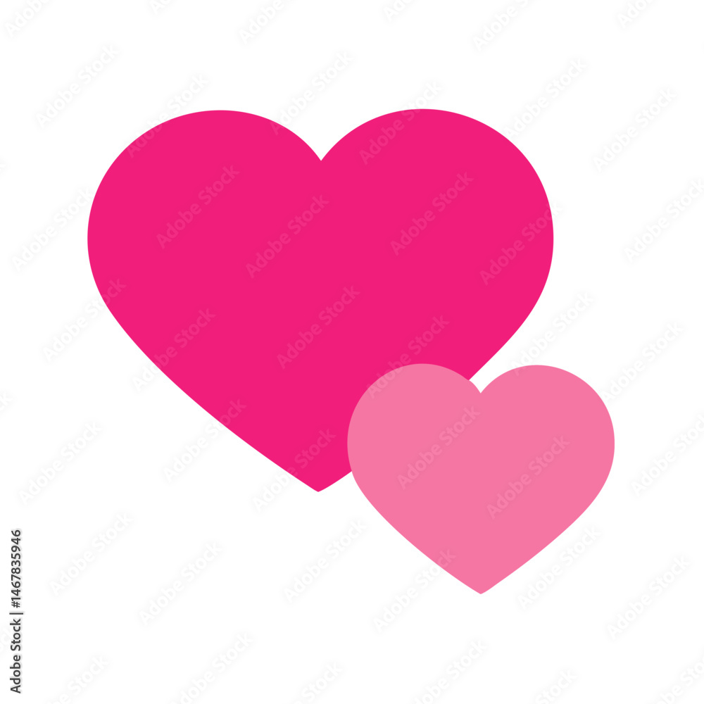 Vibrant Pink Heart Shape Symbolizing Love and Affection in a Playful Design Vibrant Pink Heart Shape Symbolizing Love and Affection in a Playful Design
