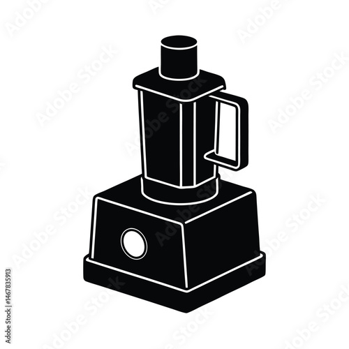 Food processor base unit for kitchen appliance